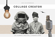 250+ Elements - Collage Creator Pack, an Object Graphic by Digi Life (Thumbnail 1 of 32)