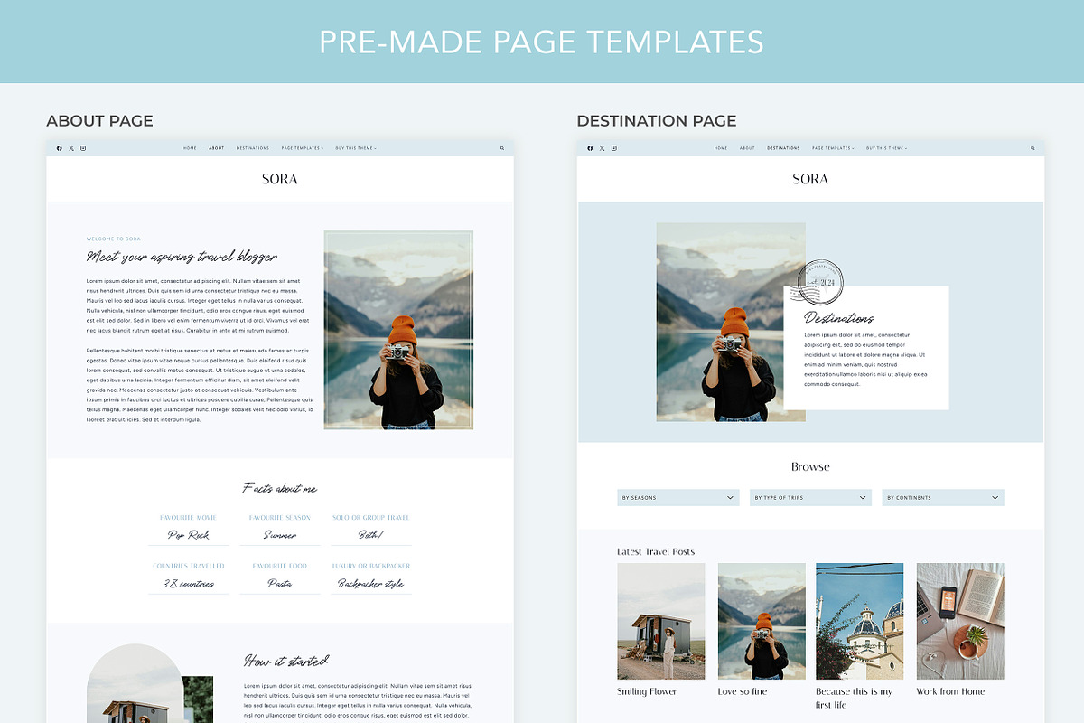 Travel Blog WordPress theme, a WordPress Template by Sky and Stars (Photo 3 of 7)