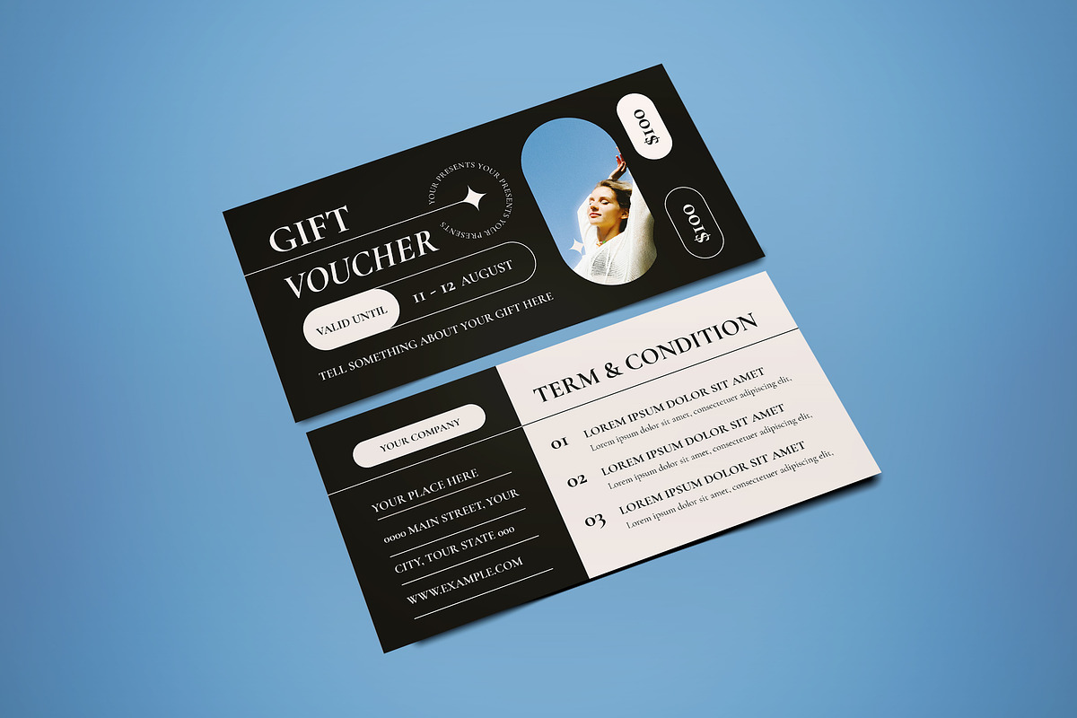 Gift Voucher, a Card Template by graphicook (Photo 3 of 3)