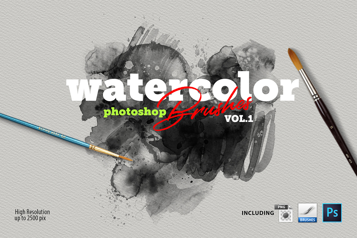 Watercolor Brushes VOL.1