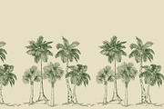 Green Palm Patterns Tropical Forest, a Decorative Illustration by Jeanna Draw (Thumbnail 9 of 14)