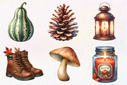 Autumn Aesthetic Elements Clipart, an Illustration by CreationArt (Thumbnail 4 of 4)