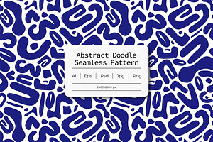 Abstract Doodle Seamless Pattern
