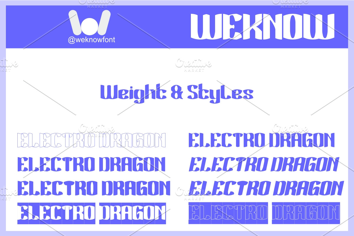Electro Dragon font, a Blackletter Font by weknow (Photo 7 of 8)