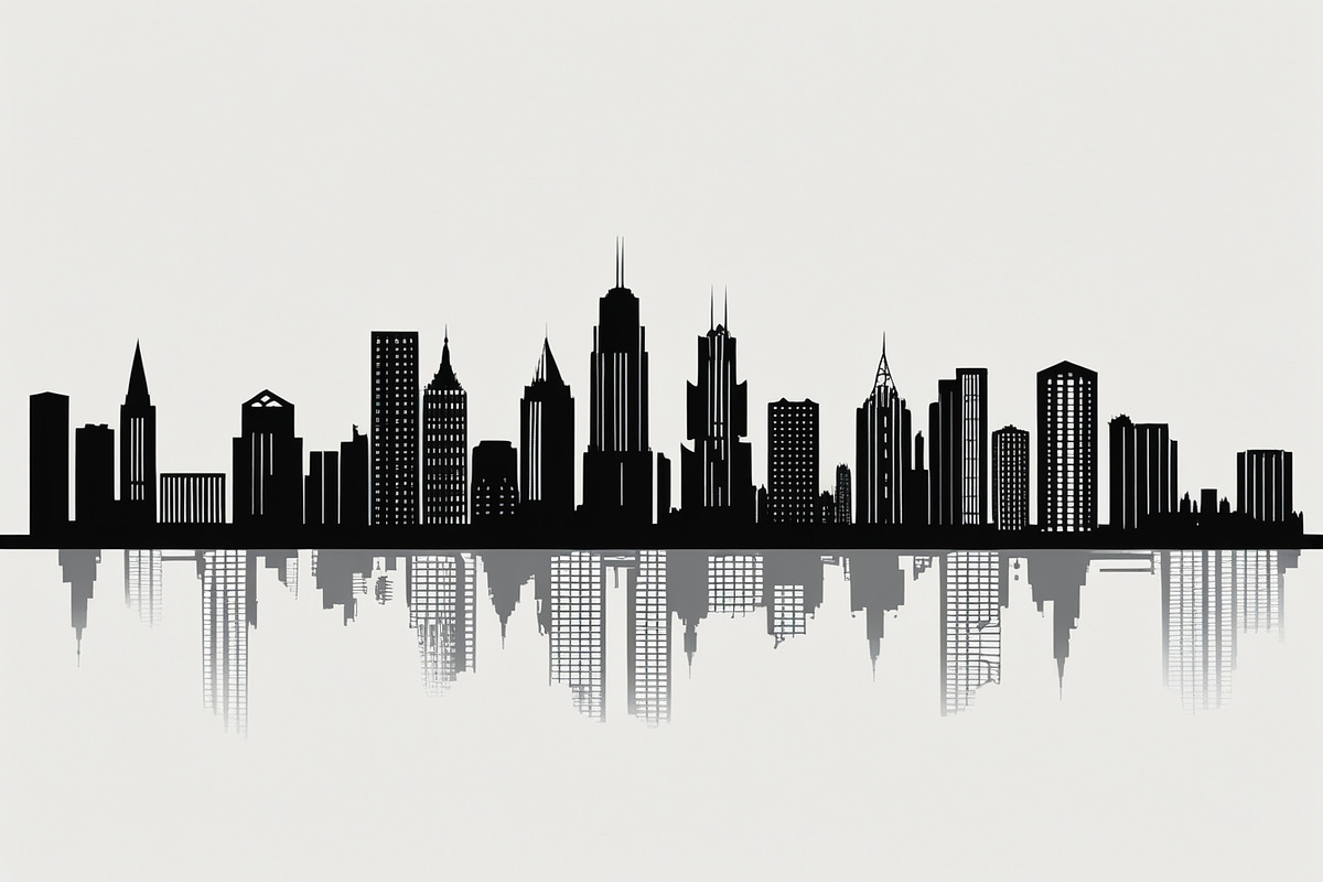 Modern City Skyline Vector Bundle, an Illustration by abu67222 (Photo 2 of 7)