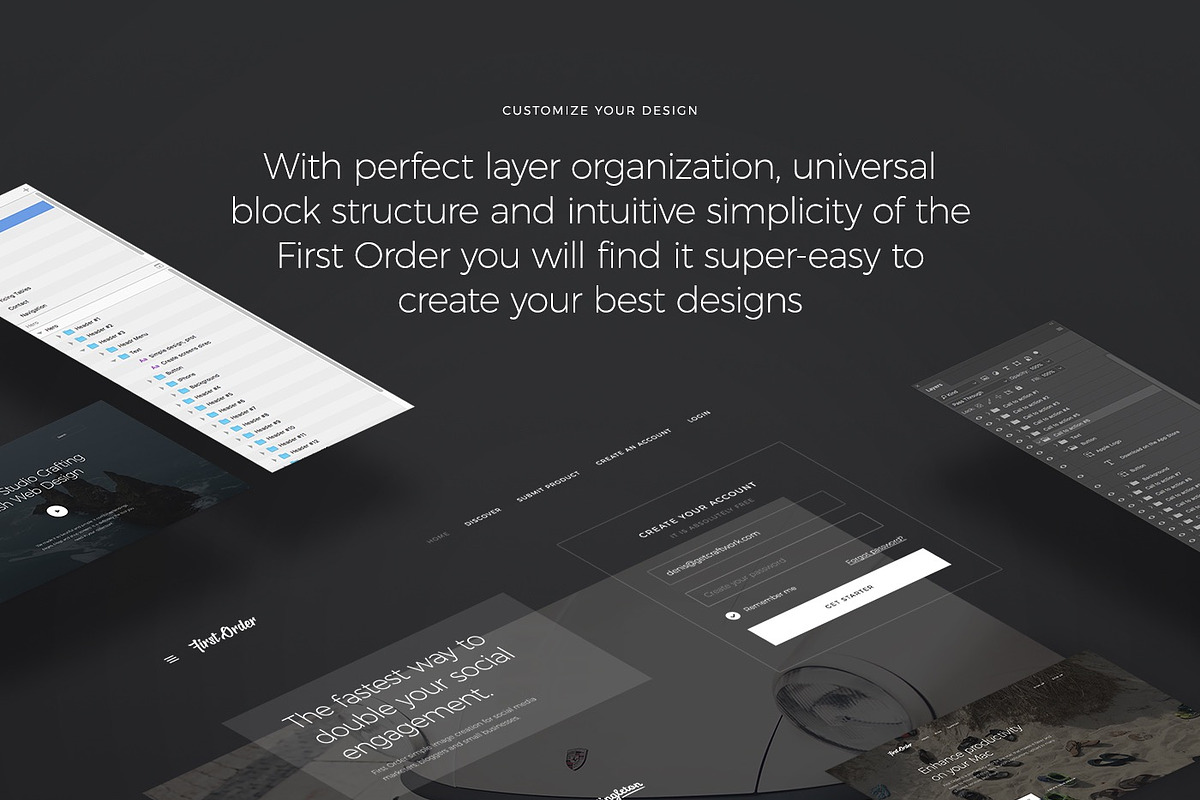 First Order UI/UX Tool, a Templates & Theme by Craftwork