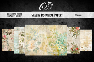 Shabby Botanical Papers