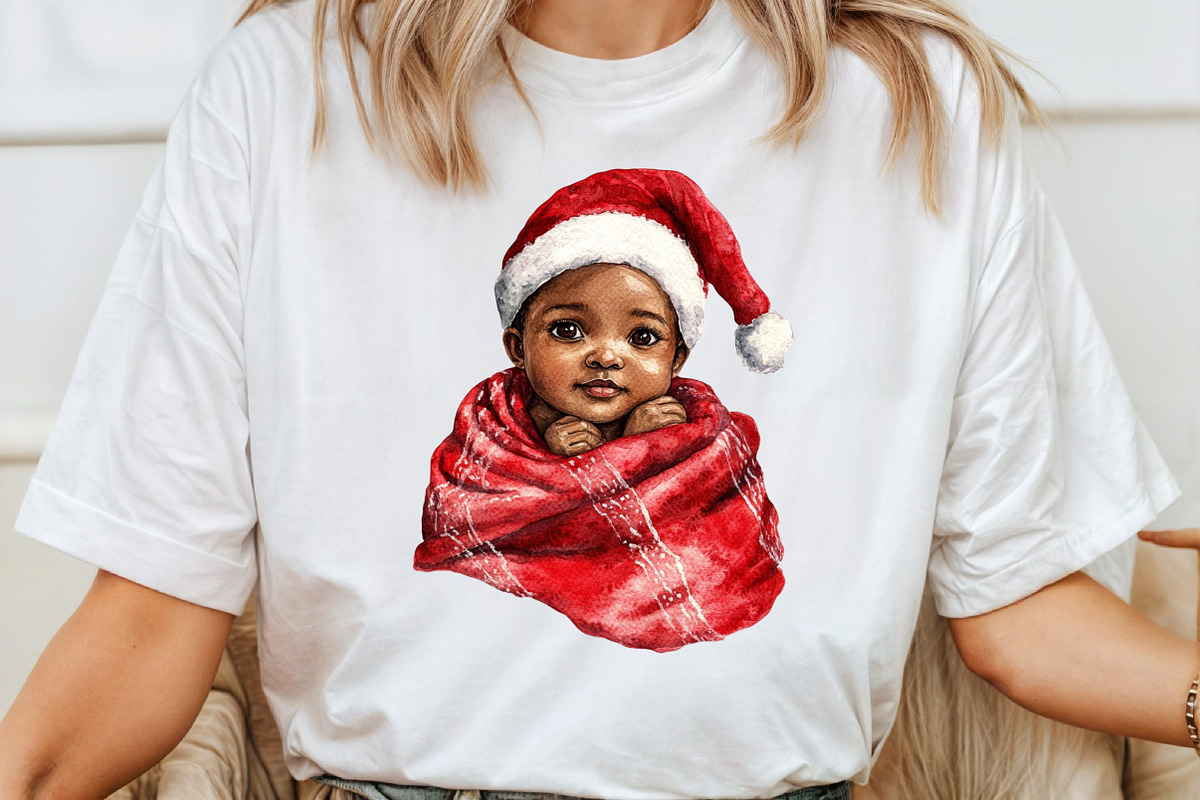 African American Christmas Clipart, an Illustration by Pixels.Craft (Photo 5 of 7)