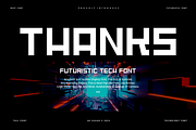 Ametech - Futuristic Font, a Sans Serif Font by QR Design Studio (Thumbnail 6 of 6)