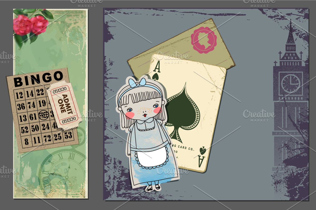 Wonderland Vector Package, an Object Illustration by a Blond Moment (Photo 2 of 5)