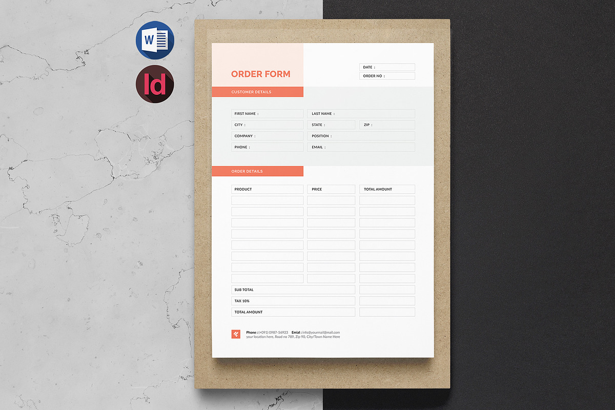 Order Form Template | Word