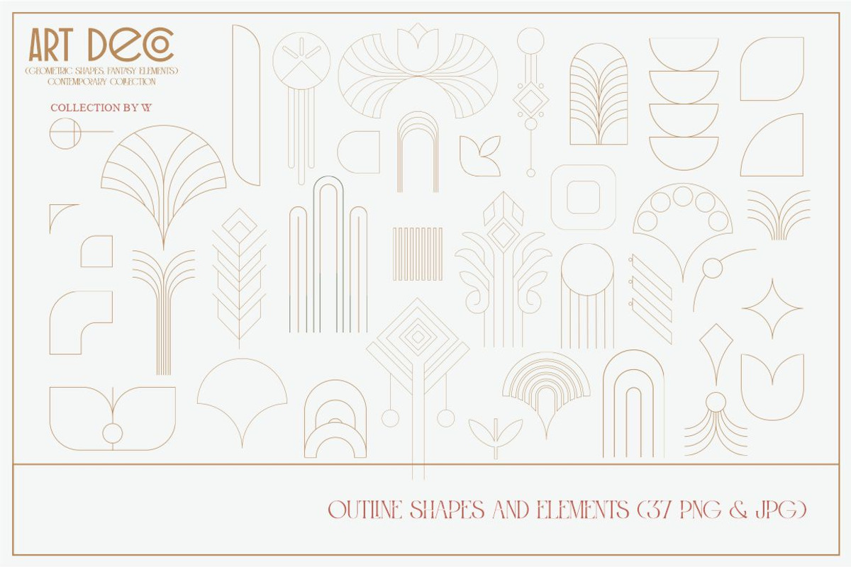 Art Deco Fantasy, a Background Graphic by Collection by VY (Photo 13 of 15)