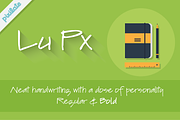 Lu Px natural handwriting font, a Script Font by Letradora (Thumbnail 1 of 4)