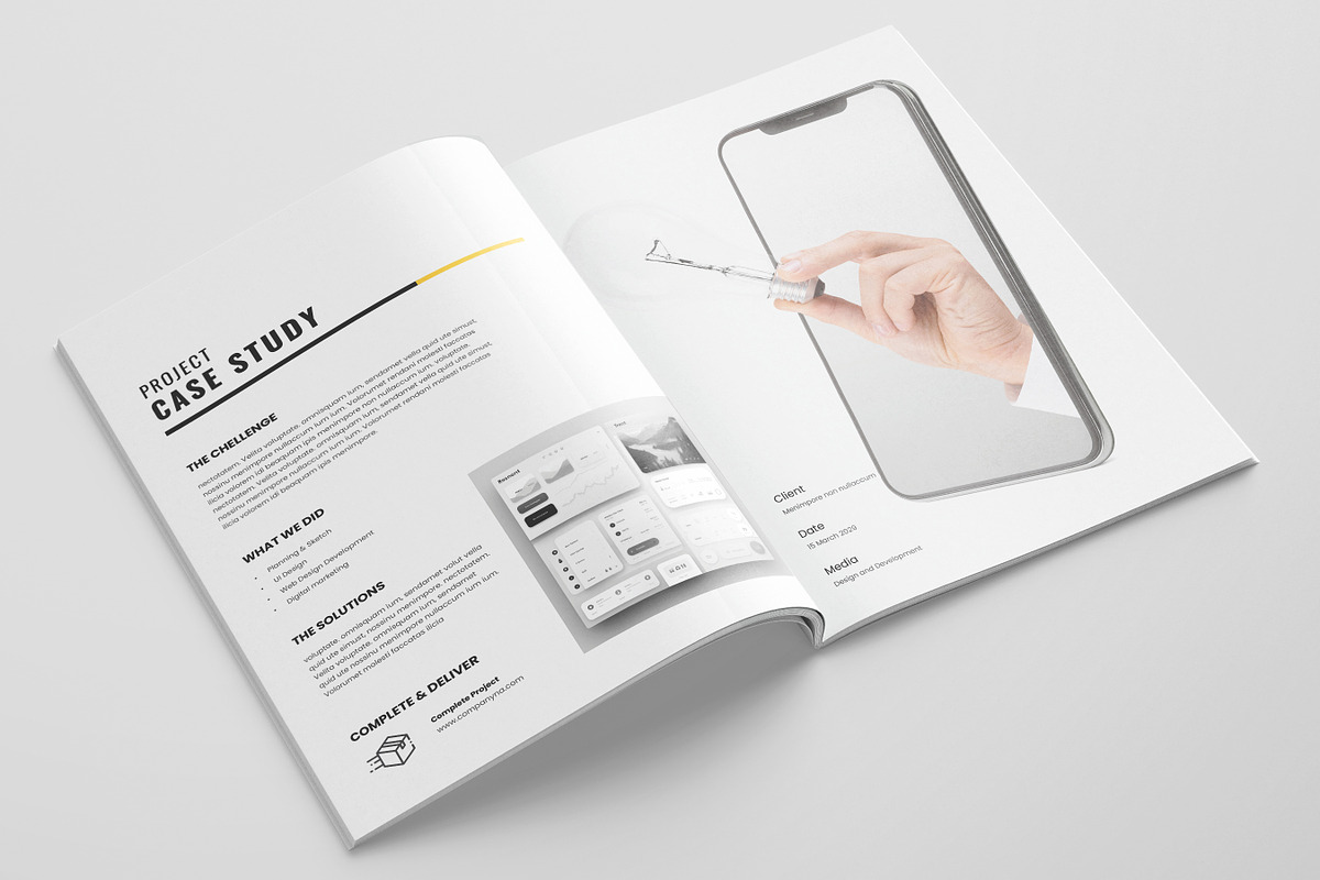 Project Proposal Template, Canva, a Brochure Template by DesVert (Photo 6 of 10)