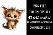 Quirky Crazy Cats Sublimation PNG, an Illustration by Designking (Thumbnail 4 of 4)