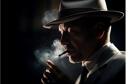 Man smoking hat. Generate Ai, a Person Photo by Ylivdesign