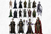 Dark Fantasy Rulers Gothic Clipart 1, a Person Illustration by ThatsDesignArt (Thumbnail 4 of 11)