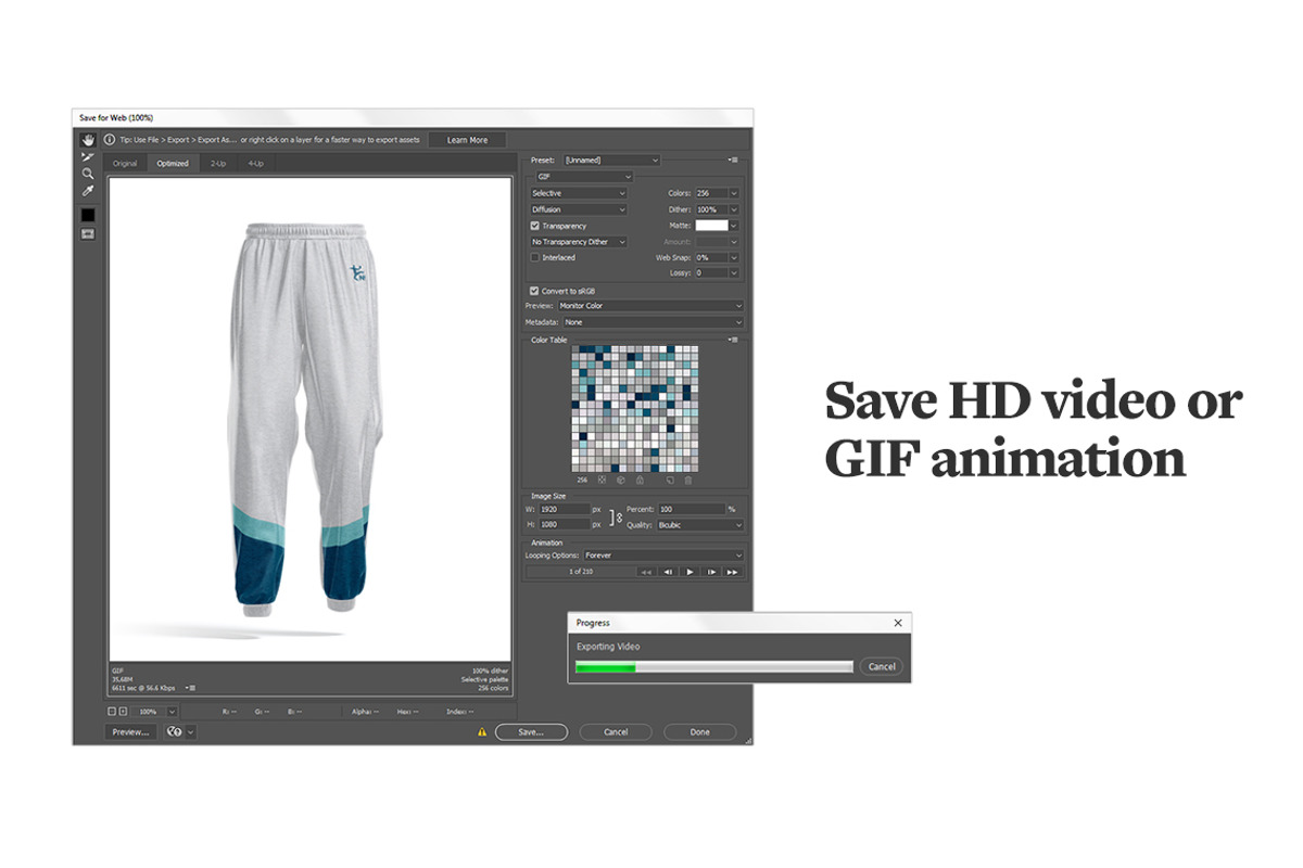 Sweatpants Animated Mockup, a Bottom Mockup by rebrandy (Photo 8 of 14)