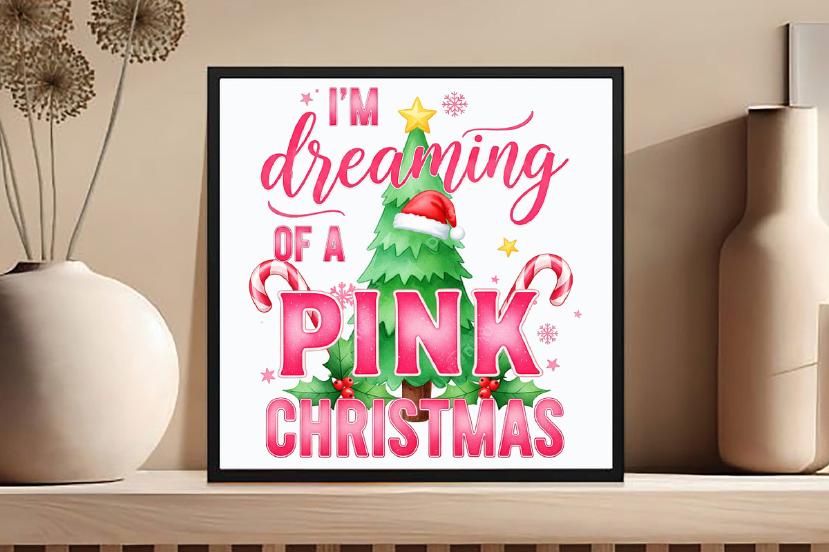 i'm dreaming of a pink christmas, an Illustration by DreamCafeArt (Photo 4 of 6)