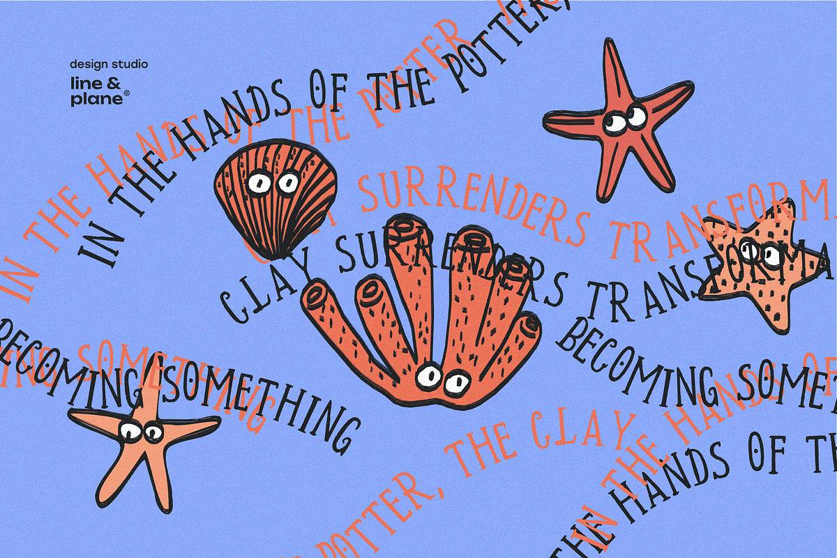 Kazka - Latine & Cyrillic Font, a Handwritten Font by line & plane (Photo 5 of 10)