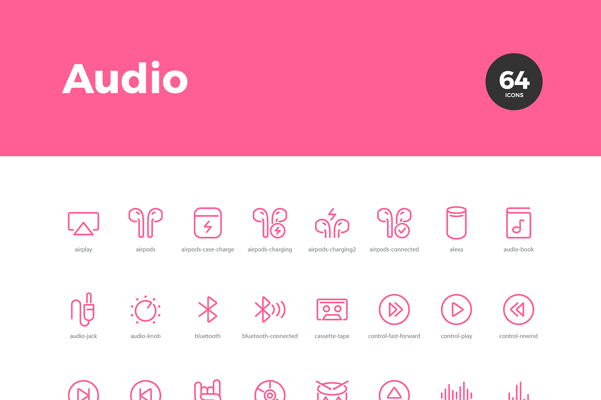 Audio Icons — Pixi Line, an Outline Icon by Scott Dunlap (Photo 6 of 9)