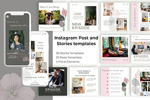Podcast Instagram Pack, a Social Media Template by OlgaSerbun
