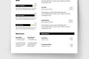 Modern Sophisticated Black and White, a Resume Template by Knockout Prezo (Thumbnail 7 of 10)
