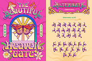 Stuner – Psychedelic Font, a Serif Font by Burntilldead (Thumbnail 4 of 12)