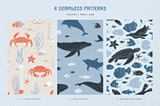 Sealife Silhouettes Illustration Set, an Animal Illustration by rouxsupplyco (Thumbnail 11 of 16)