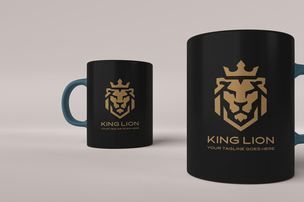 Geometric King Lion Logo, a Branding & Logo Template by YUDesignStore (Photo 7 of 10)
