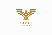 Eagle Wings Logo Template, a Branding & Logo Template by yopie (Thumbnail 1 of 3)