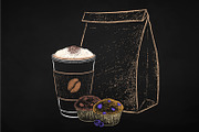 Takeaway Coffee and Sweet Food, an Object Graphic by Sonya Illustrations (Thumbnail 10 of 10)