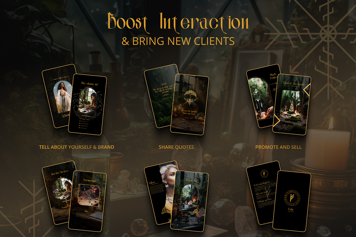Spiritual Instagram Templates, Canva, a Social Media Template by Under My Cozy Roof (Photo 4 of 9)