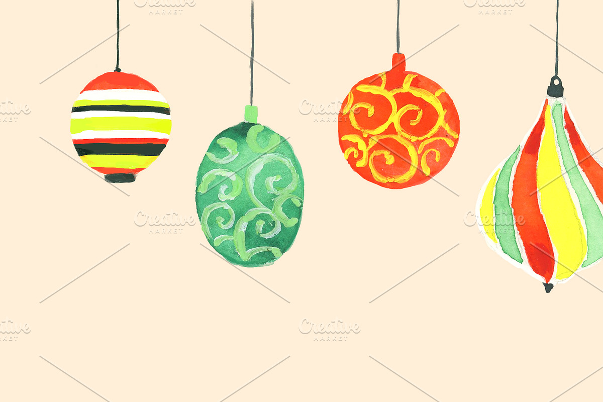 Watercolor Christmas Clipart, a Graphic by RhianAwni (Photo 4 of 8)