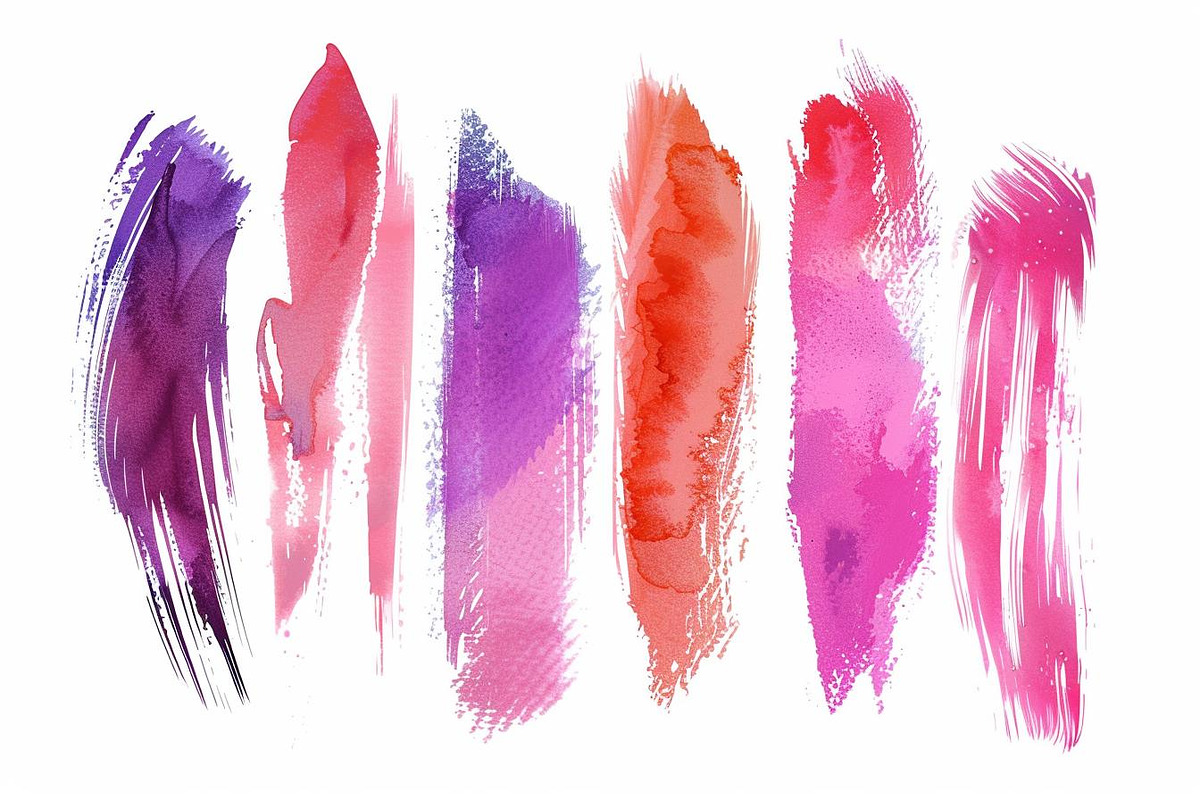 Colorful Watercolor Brush Stroke, an Illustration by Amazin_art (Photo 3 of 7)