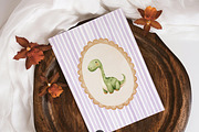 Dino Atelier Nursery Clipart, an Animal Illustration by PaintPixelCo (Thumbnail 9 of 12)