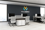 PSD Office Wall Logo Mockup, an Advertising Mockup by Ayy (Thumbnail 20 of 23)