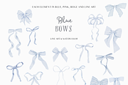 Watercolor Line art Bows Ribbons Set, a Decorative Illustration by Grace Noboa Illustrations (Thumbnail 11 of 11)