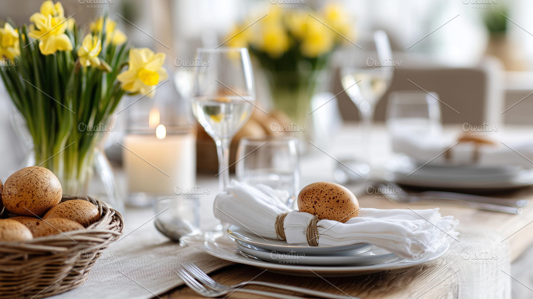 Elegant Easter table setting, a Food & Drink Photo by MistyDay