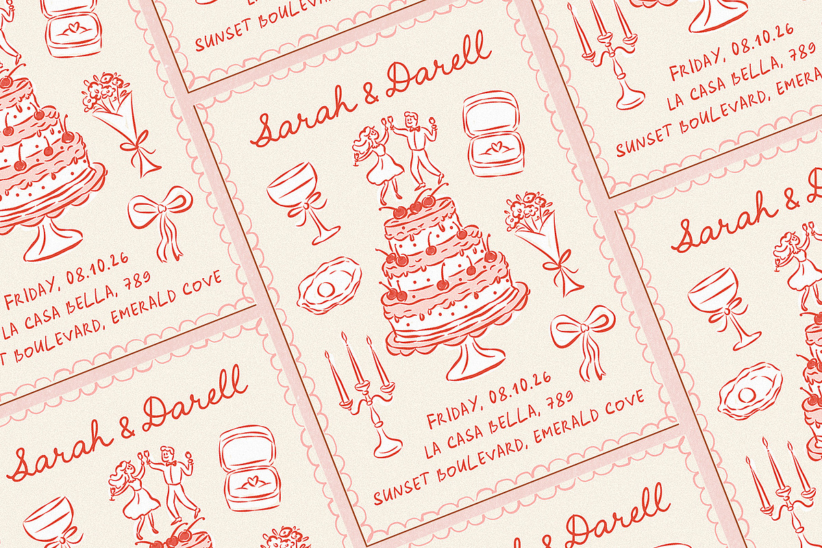 Playful Romance Whimsical SVG Bundle, an Object Illustration by Ayya Studio (Photo 3 of 15)