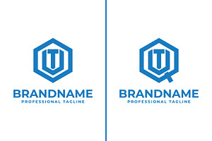 Letters OUT and QUT Hexagon Logo, a Branding & Logo Template by Pray Art Design Studio