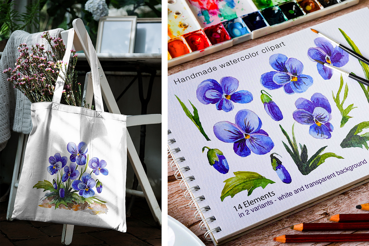 Violets – Floral Collection, a Graphic by NGliory (Photo 2 of 5)