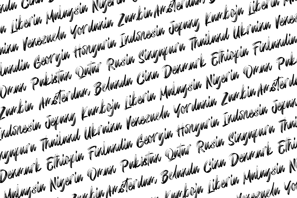 Gattergone Rough Brush Font, a Handwritten Font by RantautypeStudio (Photo 11 of 15)
