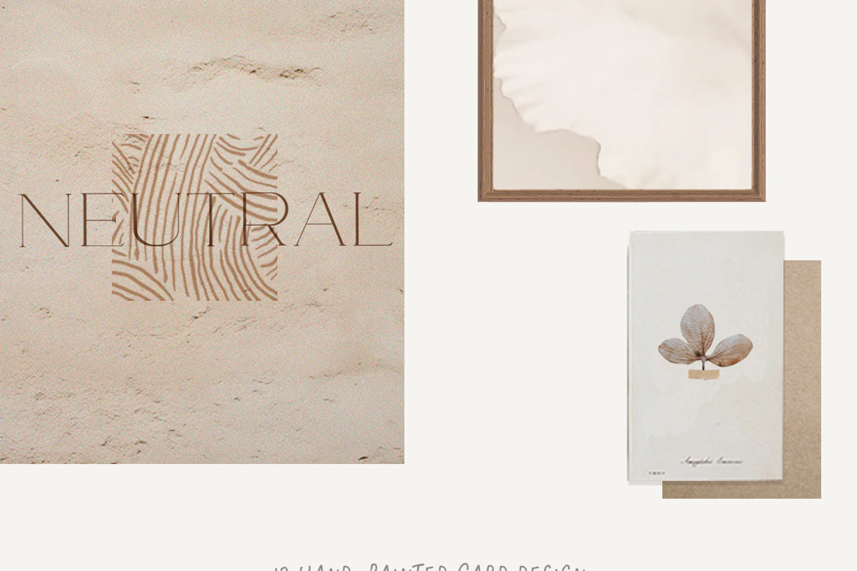Neutral Abstract background Cut outs, an Object Graphic by 60secondsArt