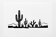 60 Desert Cactus Floral Silhouette, a Seasonal Illustration by Amazin_art (Thumbnail 24 of 24)