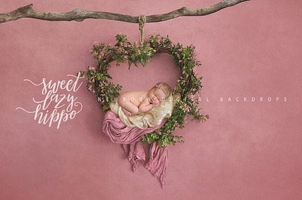 Heart Wreath. Newborn  Backdrop.