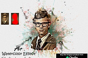 Art Watercolor Effect Ps Action, an Action Add-On by Studio Retouch (Thumbnail 1 of 11)