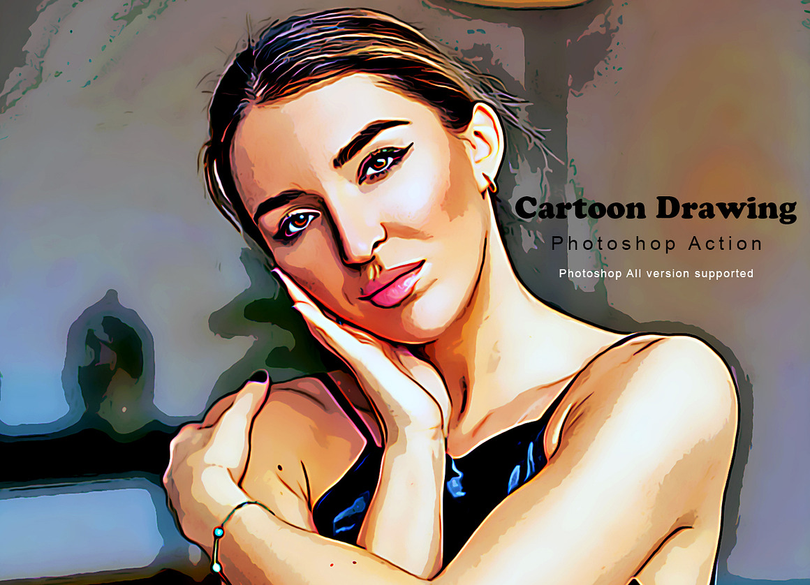 Cartoon Photoshop Action Bundle, an Action Add-On by Studio Retouch (Photo 16 of 22)