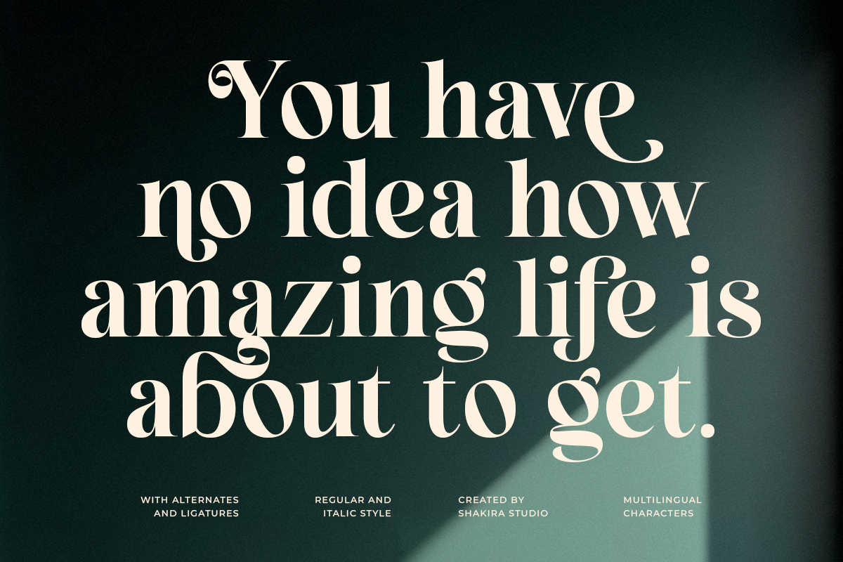 Esthetic Beauty - Elegant Modern, a Serif Font by Shakira Studio (Photo 6 of 10)