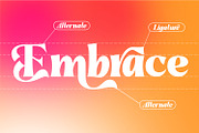 Embrace Kierdy - Serif Display Font, a Serif Font by Rishsketch (Thumbnail 8 of 15)